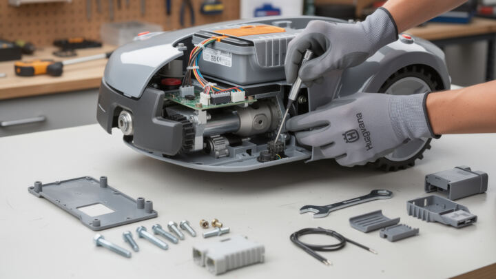 découvrez étape par étape comment démonter un robot tondeuse husqvarna en toute sécurité pour l'entretien et les réparations.