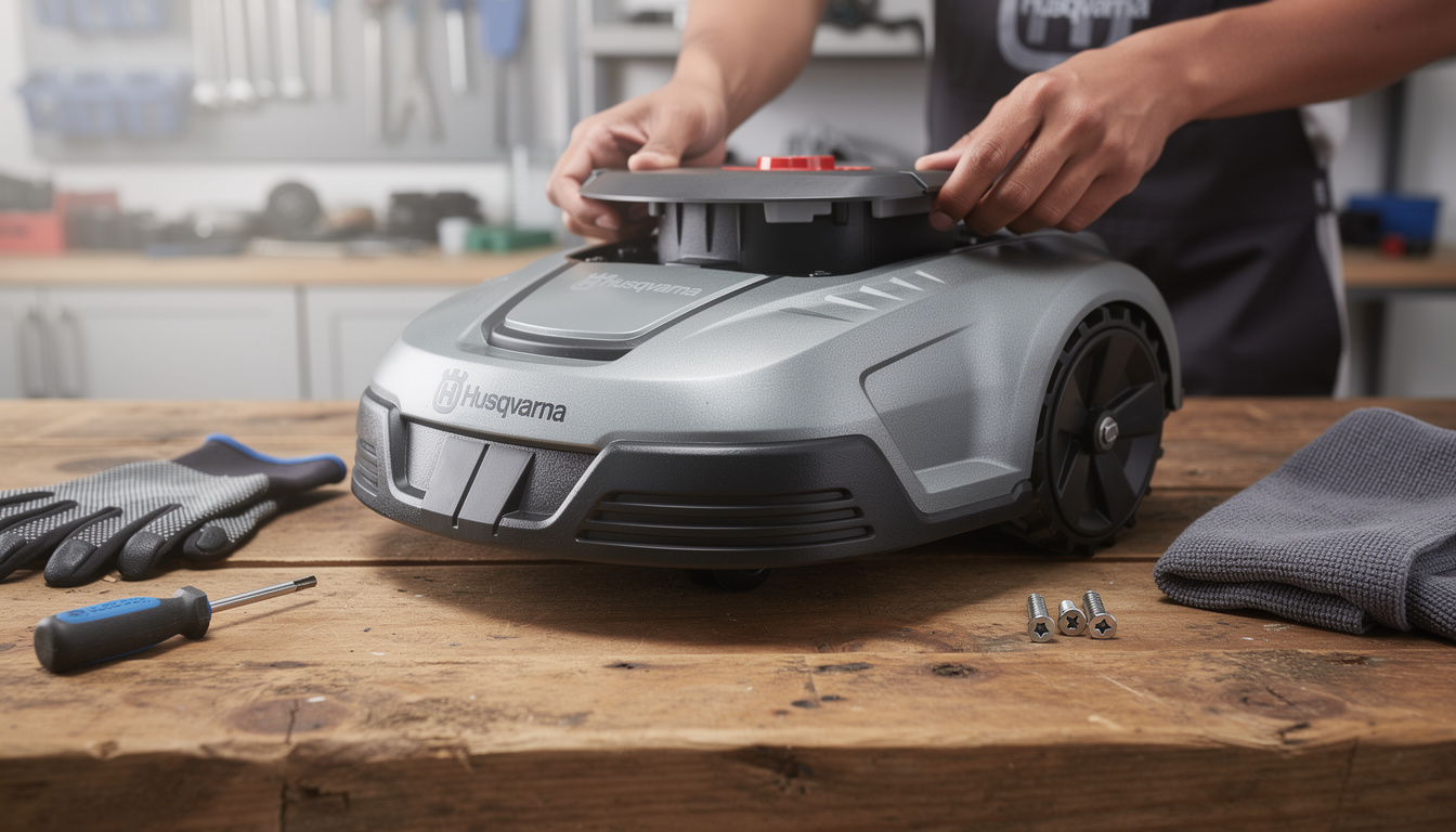 découvrez étape par étape comment démonter un robot tondeuse husqvarna en toute sécurité pour l'entretien ou les réparations.