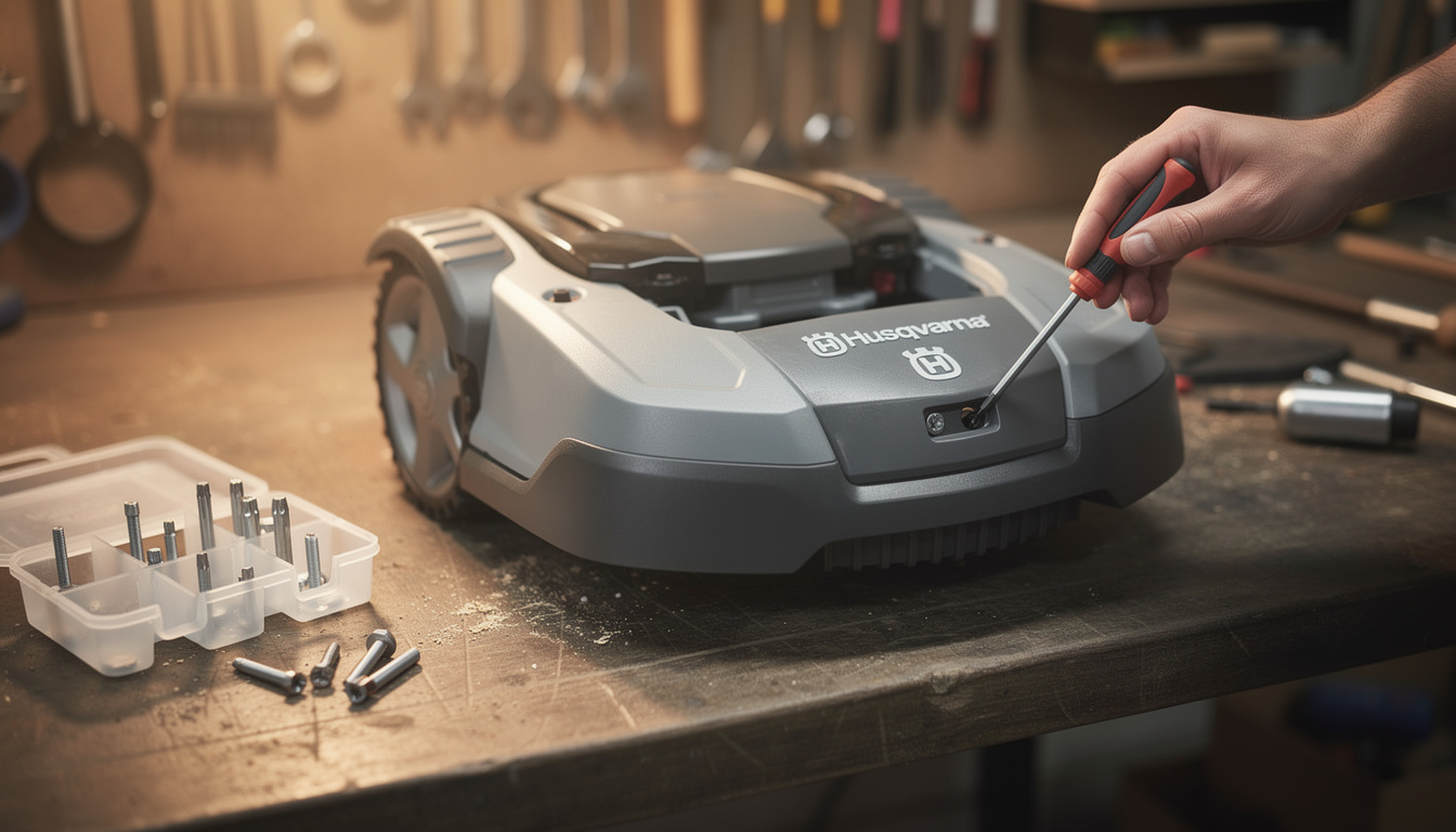 découvrez comment retirer facilement le capot de votre robot tondeuse husqvarna grâce à notre guide étape par étape simple et rapide.