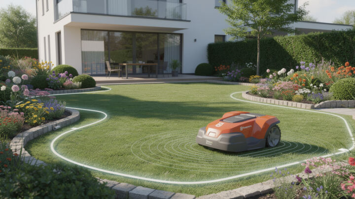 Comment fonctionne un robot tondeuse sans fil périphérique Husqvarna ? 1 découvrez le fonctionnement d'un robot tondeuse sans fil périphérique husqvarna, ses avantages et comment il assure une tonte précise et autonome.
