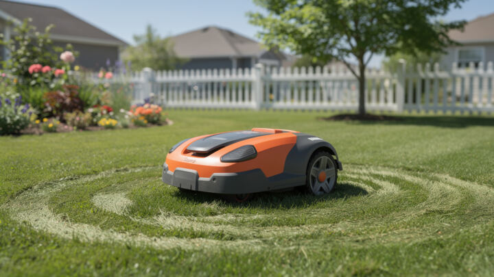 Pourquoi mon robot tondeuse Husqvarna tourne en rond ? 1 découvrez les raisons pour lesquelles votre robot tondeuse husqvarna peut tourner en rond et comment résoudre ce problème pour une tonte efficace.