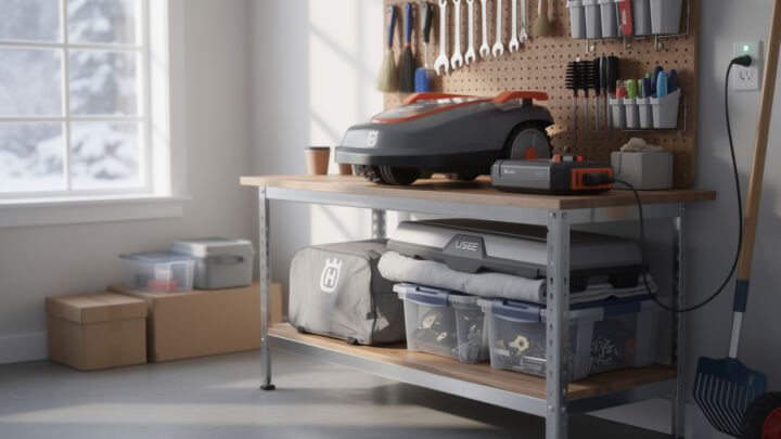 découvrez nos conseils pratiques pour bien stocker votre robot tondeuse husqvarna pendant l'hiver et assurer sa longévité.